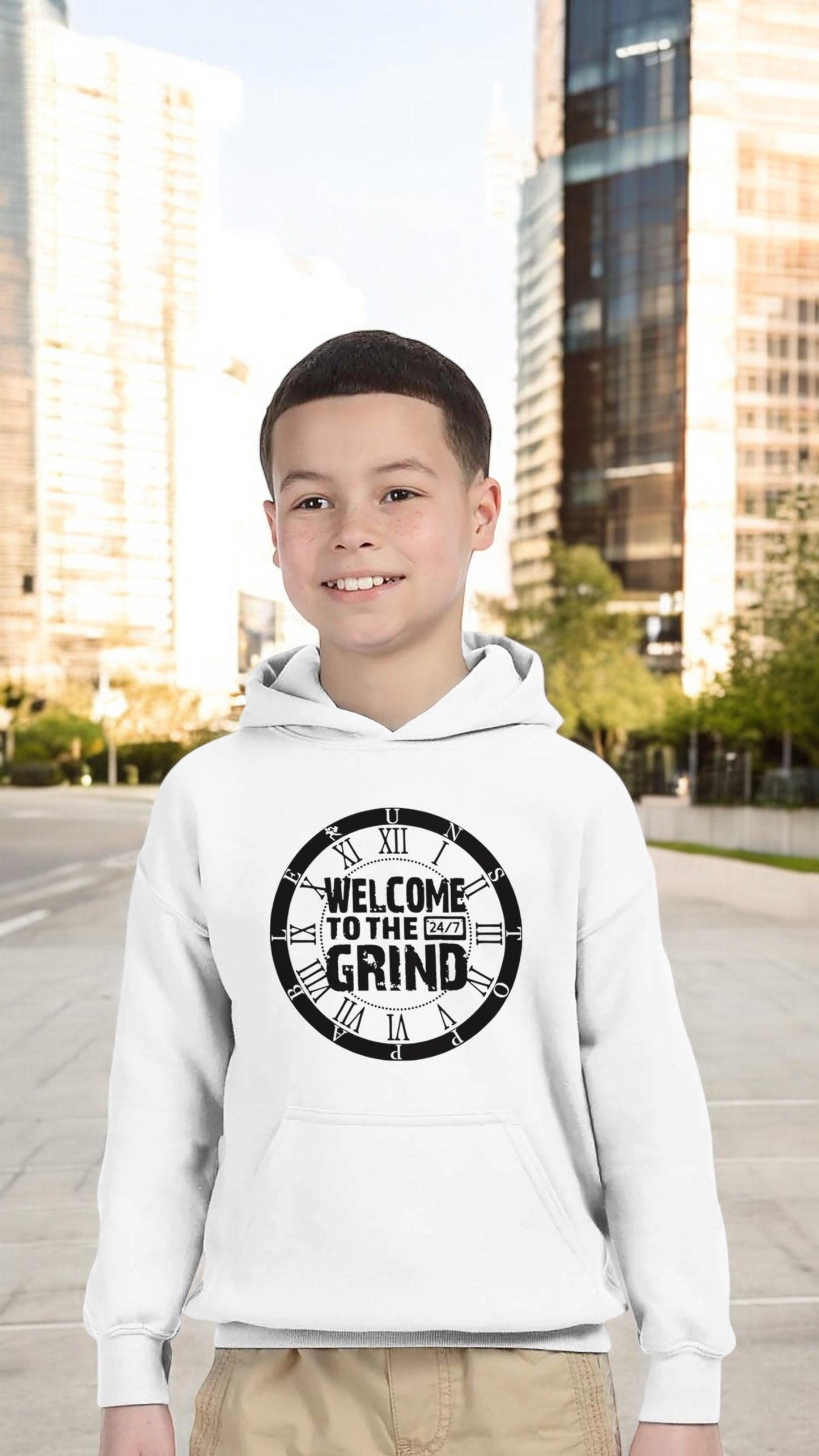 Blackđź”›White Kids hoodie