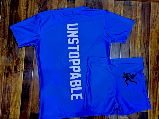 BLUE NYLON🌊BNSS Short Set