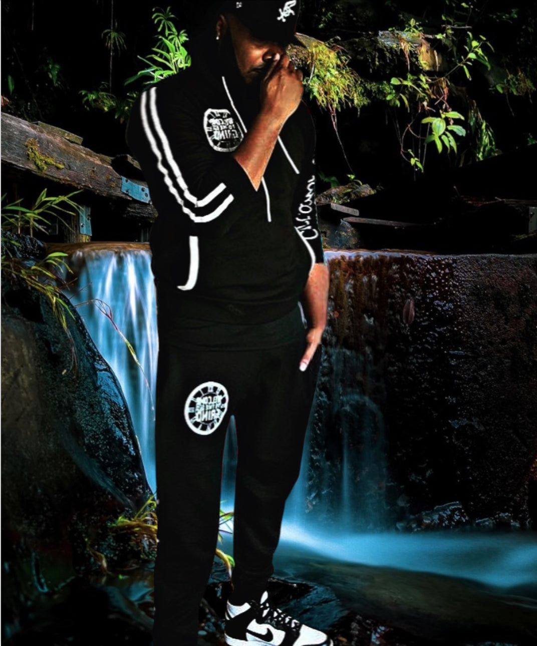 White🔛BLACK Jogging suit